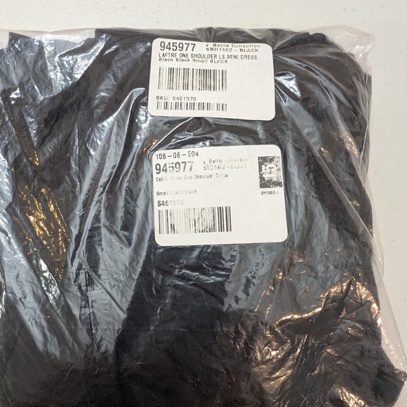 NIB. BELITA CUT OUT BLACK DRESS.  SIZE SMALL. ONE SHOULDER. - Picture 8 of 8